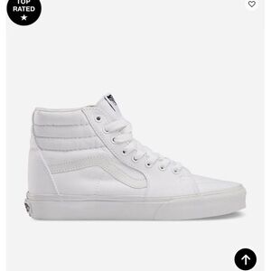 Vans canvas sk8 hi white